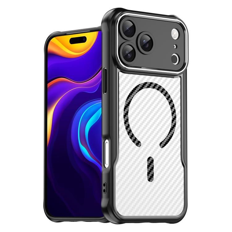 Carbon Fiber Texture MagSafe Translucent Phone Case, For iPhone 17 Pro Max, For iPhone 17 Pro, For iPhone 17, For  iPhone 17 Air, For iPhone 16e, For iPhone 16 Pro Max