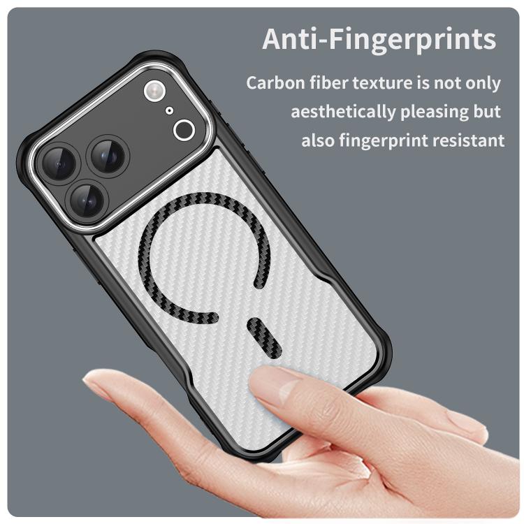Carbon Fiber Texture MagSafe Translucent Phone Case, For iPhone 17 Pro Max, For iPhone 17 Pro, For iPhone 17, For  iPhone 17 Air, For iPhone 16e, For iPhone 16 Pro Max