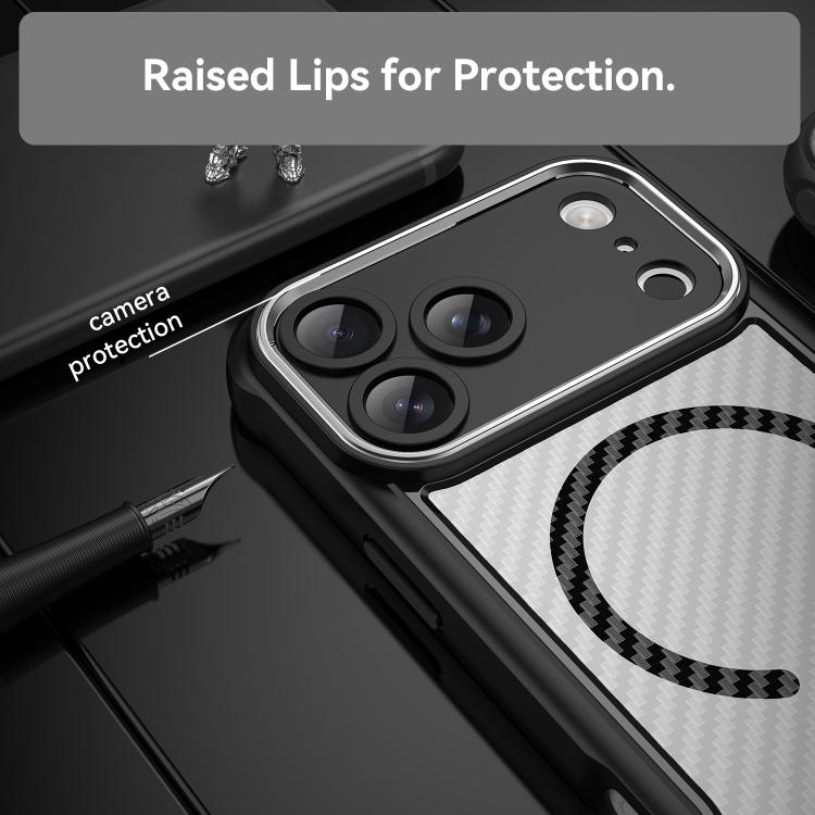 Carbon Fiber Texture MagSafe Translucent Phone Case, For iPhone 17 Pro Max, For iPhone 17 Pro, For iPhone 17, For  iPhone 17 Air, For iPhone 16e, For iPhone 16 Pro Max