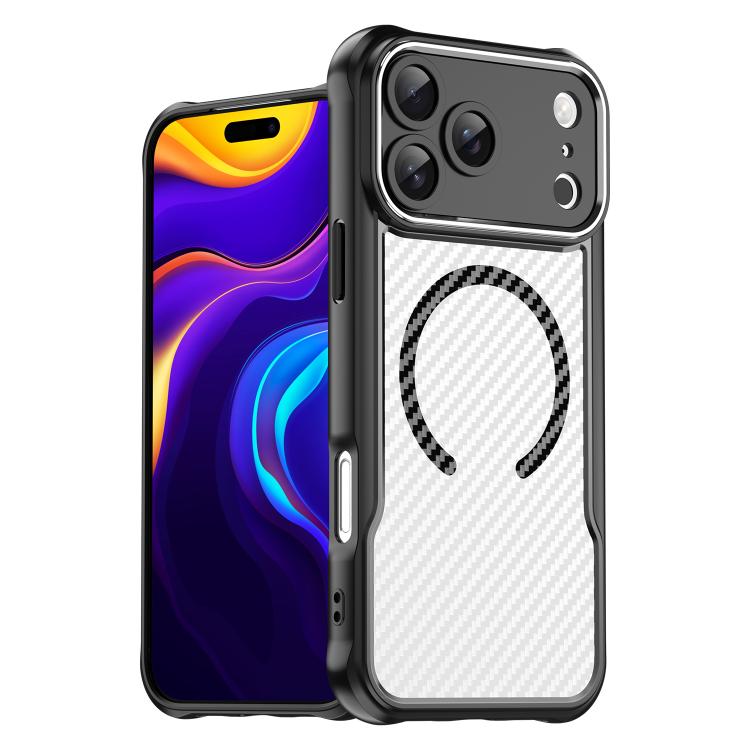 Carbon Fiber Texture MagSafe Translucent Phone Case, For iPhone 17 Pro Max, For iPhone 17 Pro, For iPhone 17, For  iPhone 17 Air, For iPhone 16e, For iPhone 16 Pro Max