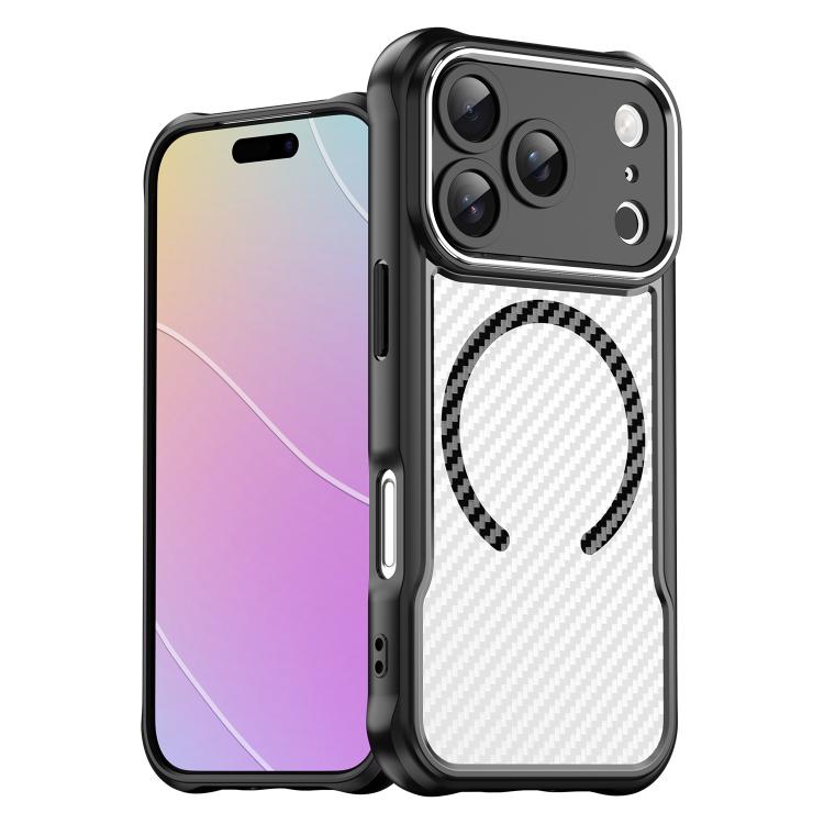 Carbon Fiber Texture MagSafe Translucent Phone Case, For iPhone 17 Pro Max, For iPhone 17 Pro, For iPhone 17, For  iPhone 17 Air, For iPhone 16e, For iPhone 16 Pro Max