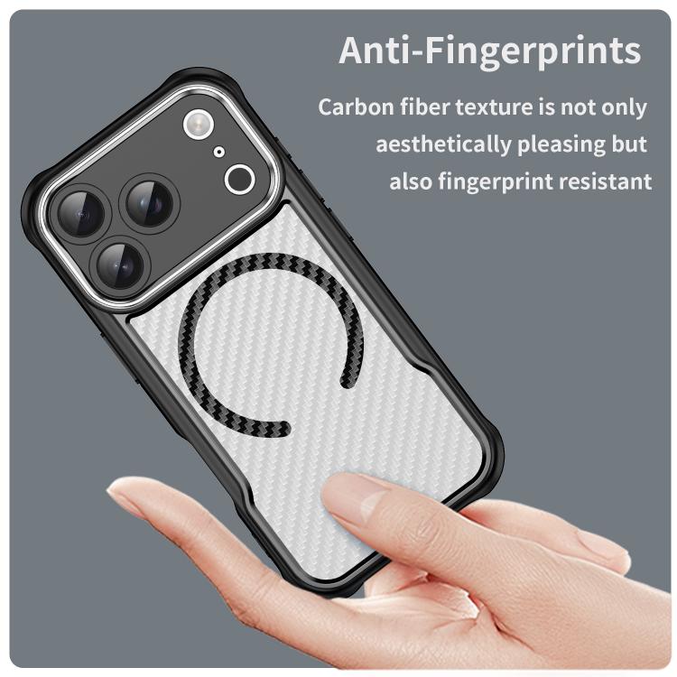Carbon Fiber Texture MagSafe Translucent Phone Case, For iPhone 17 Pro Max, For iPhone 17 Pro, For iPhone 17, For  iPhone 17 Air, For iPhone 16e, For iPhone 16 Pro Max
