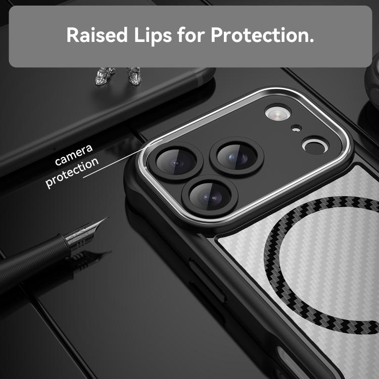 Carbon Fiber Texture MagSafe Translucent Phone Case, For iPhone 17 Pro Max, For iPhone 17 Pro, For iPhone 17, For  iPhone 17 Air, For iPhone 16e, For iPhone 16 Pro Max