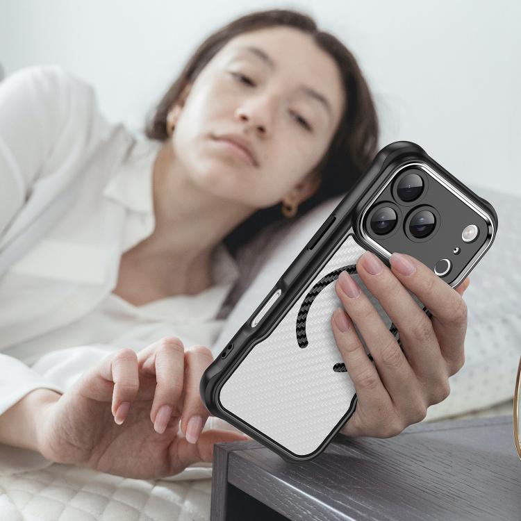 Carbon Fiber Texture MagSafe Translucent Phone Case, For iPhone 17 Pro Max, For iPhone 17 Pro, For iPhone 17, For  iPhone 17 Air, For iPhone 16e, For iPhone 16 Pro Max