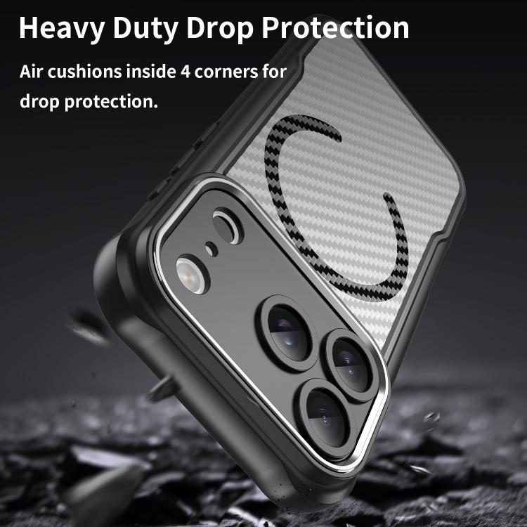 Carbon Fiber Texture MagSafe Translucent Phone Case, For iPhone 17 Pro Max, For iPhone 17 Pro, For iPhone 17, For  iPhone 17 Air, For iPhone 16e, For iPhone 16 Pro Max