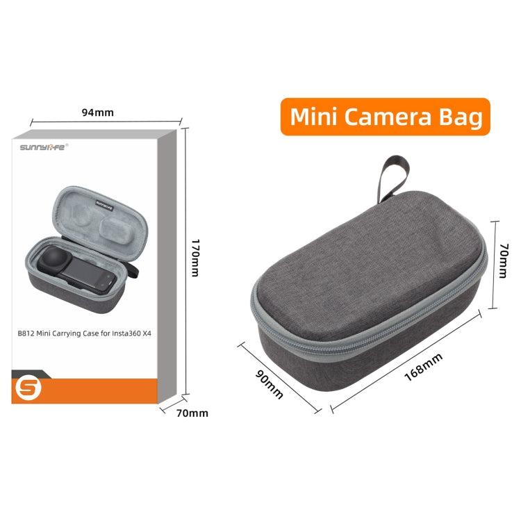 For Insta360 X4 / X5 Sunnylife Carrying Case Handbag, X4-B812 Mini Camera Bag, X4-B816 Combo Bag