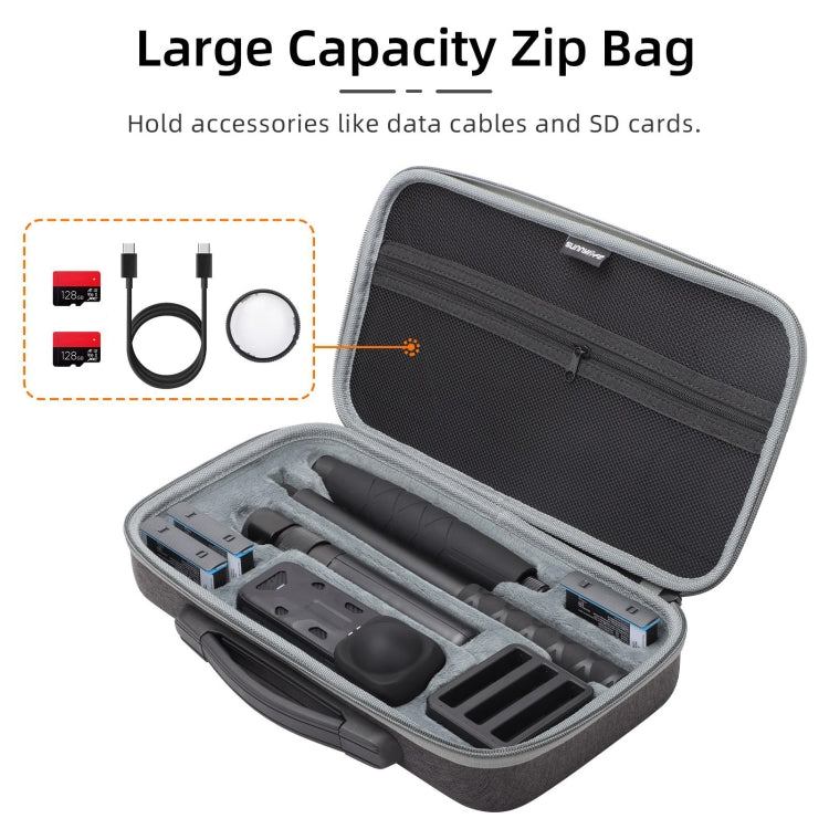 For Insta360 X4 / X5 Sunnylife Carrying Case Handbag, X4-B812 Mini Camera Bag, X4-B816 Combo Bag