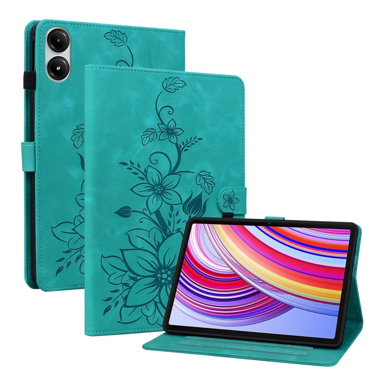 Lily Embossed Leather Tablet Case, For Xiaomi Pad 7 / Pad 7 Pro, For Xiaomi Redmi Pad SE 8.7, For Xiaomi Redmi Pad Pro 12.1