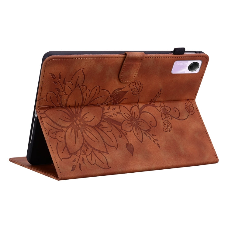 Lily Embossed Leather Tablet Case, For Xiaomi Redmi Pad SE, For Xiaomi Pad 6 11.0 2023, For Xiaomi Redmi Pad 10.61