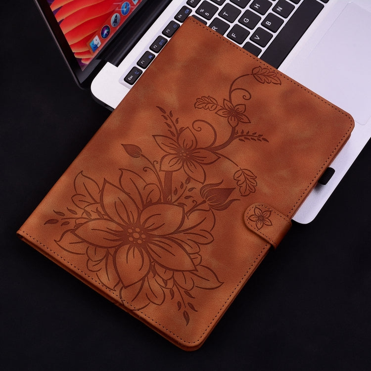 Lily Embossed Leather Tablet Case, For Xiaomi Pad 6 11.0 2023, For Xiaomi Redmi Pad 10.61