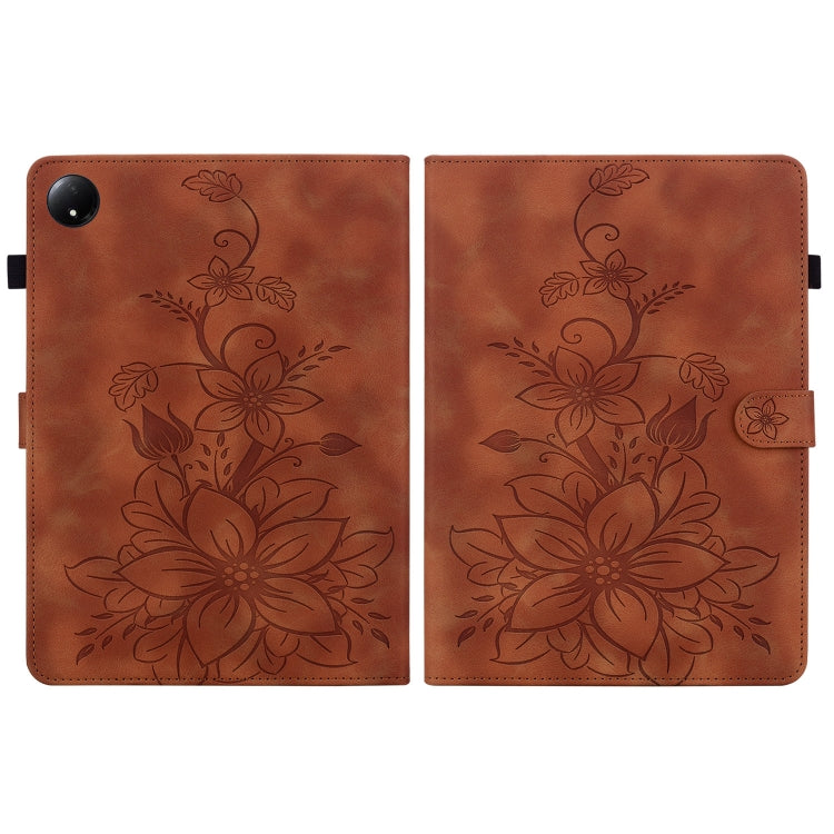 Lily Embossed Leather Tablet Case