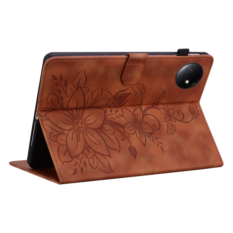 Lily Embossed Leather Tablet Case