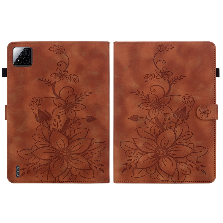 Lily Embossed Leather Tablet Case, For Xiaomi Pad 7 / Pad 7 Pro, For Xiaomi Redmi Pad SE 8.7, For Xiaomi Redmi Pad Pro 12.1