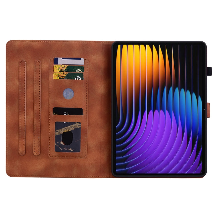 Lily Embossed Leather Tablet Case, For Xiaomi Pad 7 / Pad 7 Pro, For Xiaomi Redmi Pad SE 8.7, For Xiaomi Redmi Pad Pro 12.1
