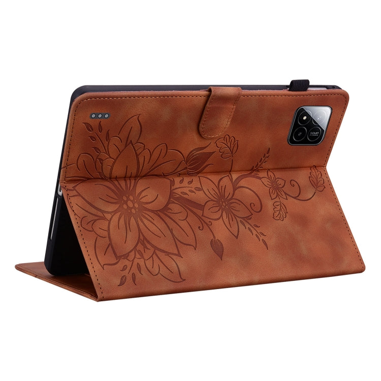 Lily Embossed Leather Tablet Case, For Xiaomi Pad 7 / Pad 7 Pro, For Xiaomi Redmi Pad SE 8.7, For Xiaomi Redmi Pad Pro 12.1