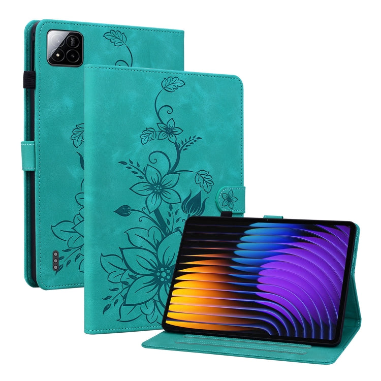 Lily Embossed Leather Tablet Case, For Xiaomi Pad 7 / Pad 7 Pro, For Xiaomi Redmi Pad SE 8.7, For Xiaomi Redmi Pad Pro 12.1