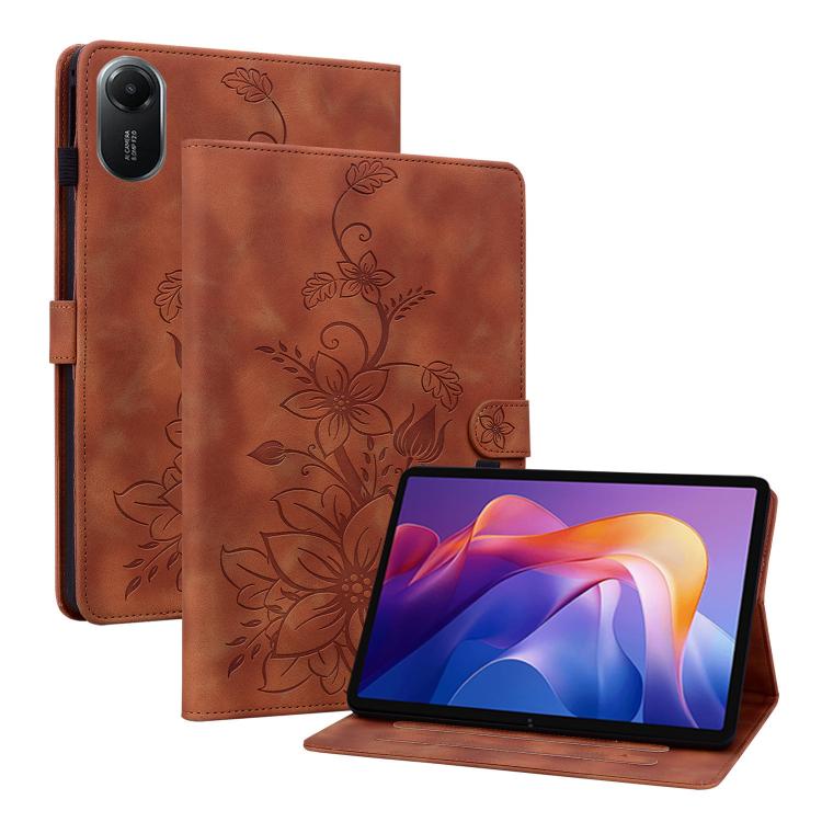 Lily Embossed Leather Tablet Case, For Redmi K Pad 2 8.8 inch 2026, For Xiaomi Redmi K Pad 8.8 inch, For Redmi Pad 2 / Redmi Pad SE 11 2025