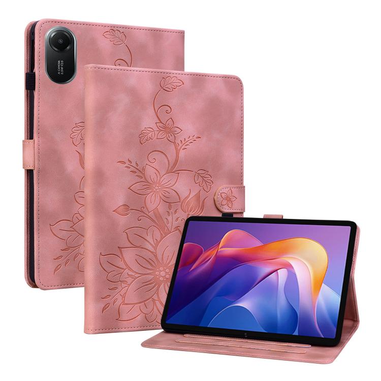 Lily Embossed Leather Tablet Case, For Redmi K Pad 2 8.8 inch 2026, For Xiaomi Redmi K Pad 8.8 inch, For Redmi Pad 2 / Redmi Pad SE 11 2025
