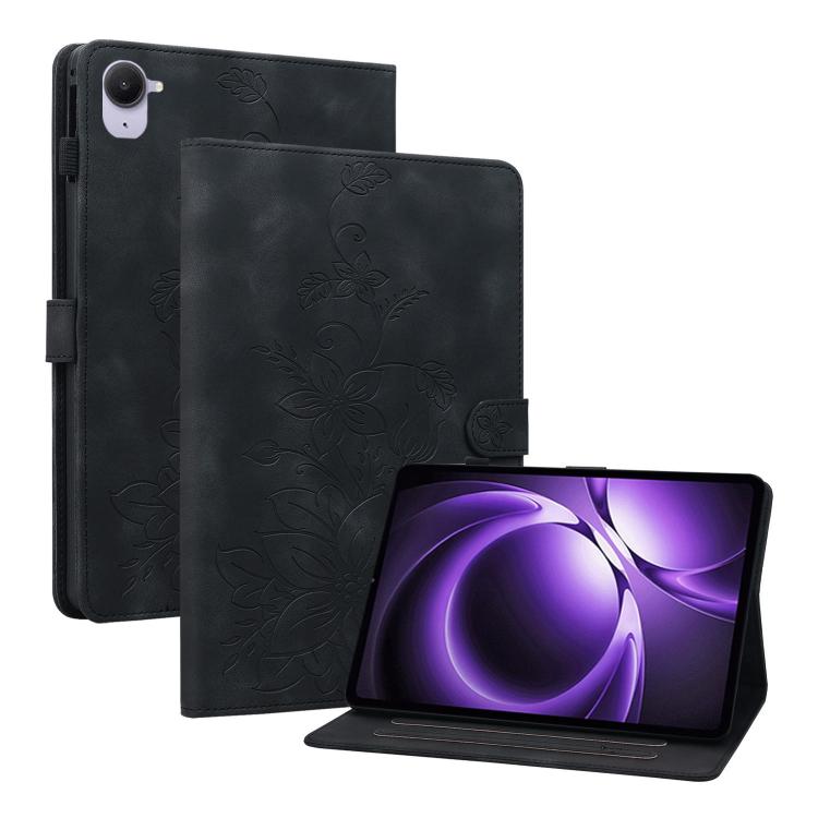 Lily Embossed Leather Tablet Case