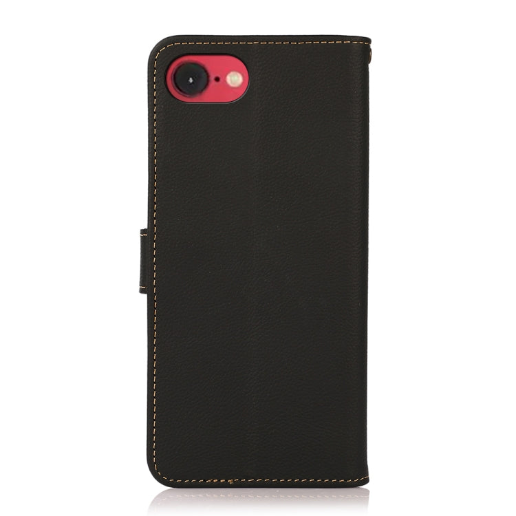 KHAZNEH Custer Genuine Leather RFID Phone Case, For iPhone 17 Pro Max, For iPhone 17 Pro, For iPhone 17, For iPhone 17 Air, For iPhone 16e, For iPhone 16 Pro Max, For iPhone 16 Pro, For iPhone 16 Plus