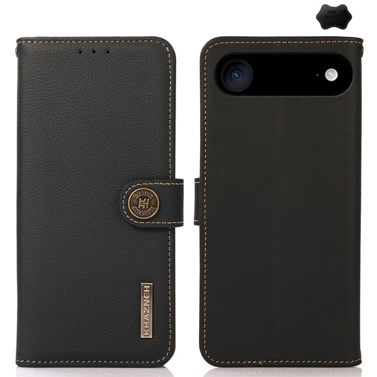 KHAZNEH Custer Genuine Leather RFID Phone Case, For iPhone 17 Pro Max, For iPhone 17 Pro, For iPhone 17, For iPhone 17 Air, For iPhone 16e, For iPhone 16 Pro Max, For iPhone 16 Pro, For iPhone 16 Plus