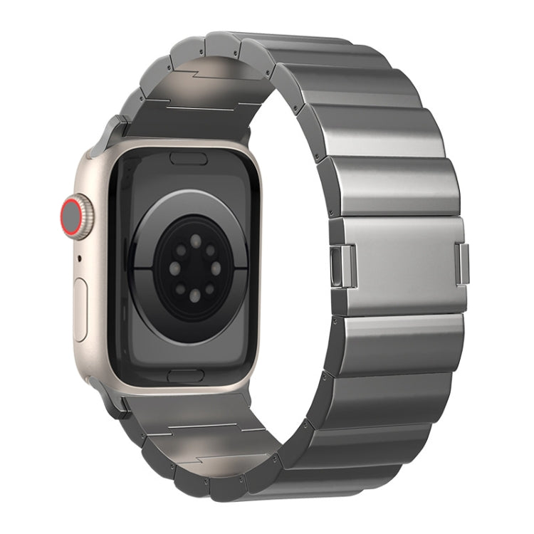 One-Bead Magnetic Buckle Titanium Metal Watch Band, For Apple Watch Series 5 44mm, For Apple Watch Series 5 40mm, For Apple Watch Series 4 44mm, For Apple Watch Series 4 40mm, For Apple Watch Series 3 38mm, For Apple Watch Series 3 42mm