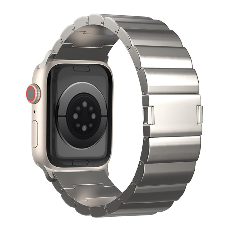 One-Bead Magnetic Buckle Titanium Metal Watch Band, For Apple Watch Series 5 44mm, For Apple Watch Series 5 40mm, For Apple Watch Series 4 44mm, For Apple Watch Series 4 40mm, For Apple Watch Series 3 38mm, For Apple Watch Series 3 42mm