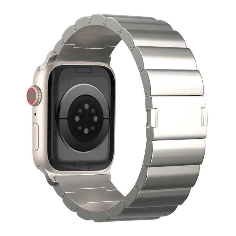 One-Bead Magnetic Buckle Titanium Metal Watch Band, For Apple Watch Series 5 44mm, For Apple Watch Series 5 40mm, For Apple Watch Series 4 44mm, For Apple Watch Series 4 40mm, For Apple Watch Series 3 38mm, For Apple Watch Series 3 42mm