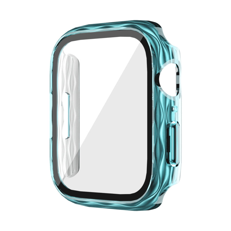 2 in 1 PC Hybrid Tempered Glass Protector Case, For Apple Watch Series 6 / 5 / 4 / SE 44mm, For Apple Watch Series 6 / 5 / 4 / SE 40mm, For Apple Watch Series 9 / 8 / 7 45mm, For Apple Watch Series 9 / 8 / 7 41mm