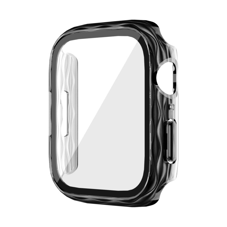 2 in 1 PC Hybrid Tempered Glass Protector Case, For Apple Watch Series 6 / 5 / 4 / SE 44mm, For Apple Watch Series 6 / 5 / 4 / SE 40mm, For Apple Watch Series 9 / 8 / 7 45mm, For Apple Watch Series 9 / 8 / 7 41mm