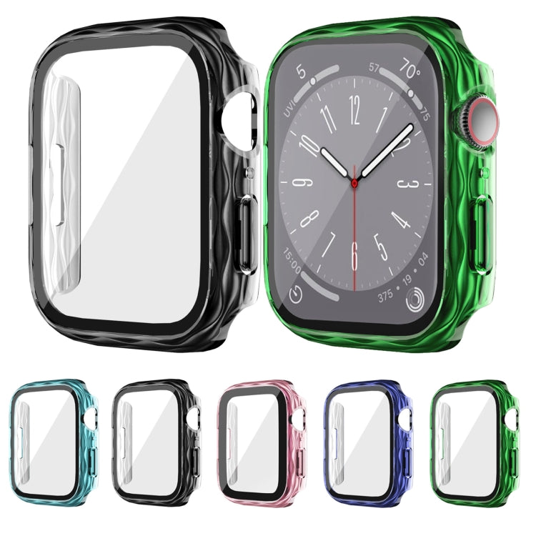 2 in 1 PC Hybrid Tempered Glass Protector Case, For Apple Watch Series 6 / 5 / 4 / SE 44mm, For Apple Watch Series 6 / 5 / 4 / SE 40mm, For Apple Watch Series 9 / 8 / 7 45mm, For Apple Watch Series 9 / 8 / 7 41mm