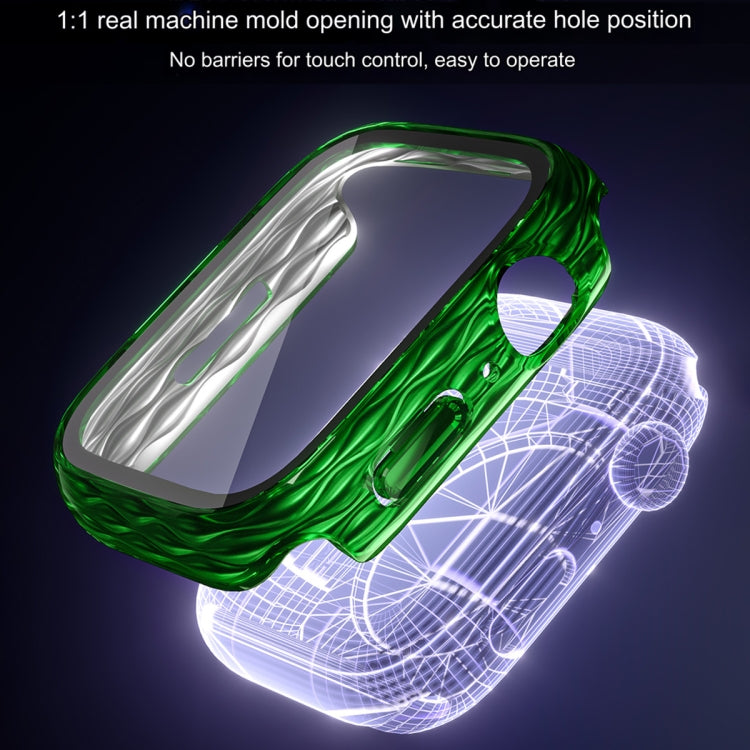 2 in 1 PC Hybrid Tempered Glass Protector Case, For Apple Watch Series 6 / 5 / 4 / SE 44mm, For Apple Watch Series 6 / 5 / 4 / SE 40mm, For Apple Watch Series 9 / 8 / 7 45mm, For Apple Watch Series 9 / 8 / 7 41mm