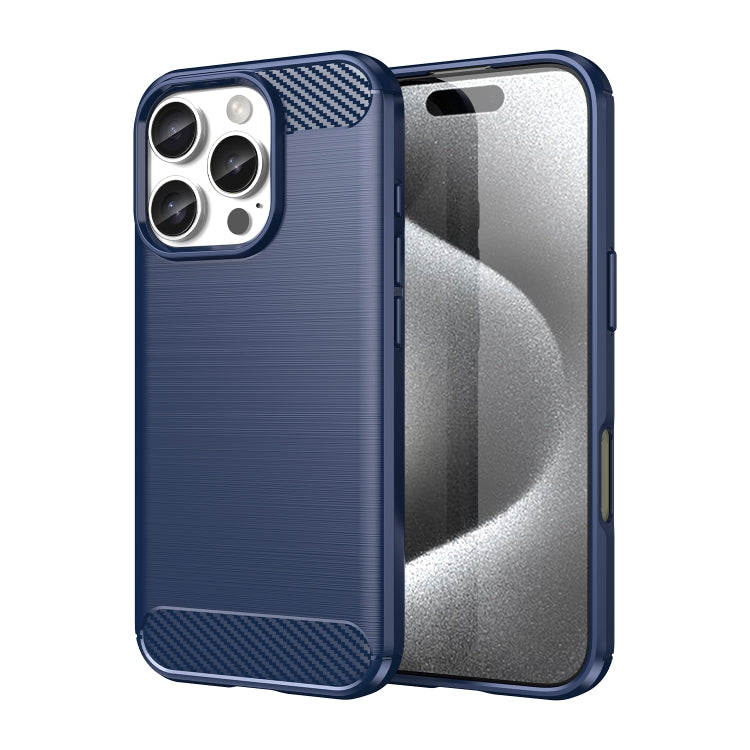 Brushed Texture Carbon Fiber TPU Phone Case, For iPhone 17 Pro Max, For iPhone 17 Pro, For iPhone 17, For iPhone 17 Air, For iPhone 16e, For iPhone 16 Pro Max, For iPhone 16 Pro, For iPhone 16 Plus