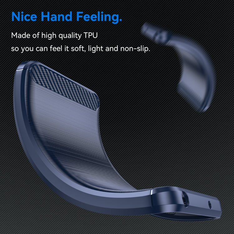 Brushed Texture Carbon Fiber TPU Phone Case, For iPhone 16