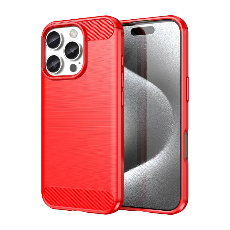 Brushed Texture Carbon Fiber TPU Phone Case, For iPhone 17 Pro Max, For iPhone 17 Pro, For iPhone 17, For iPhone 17 Air, For iPhone 16e, For iPhone 16 Pro Max, For iPhone 16 Pro, For iPhone 16 Plus
