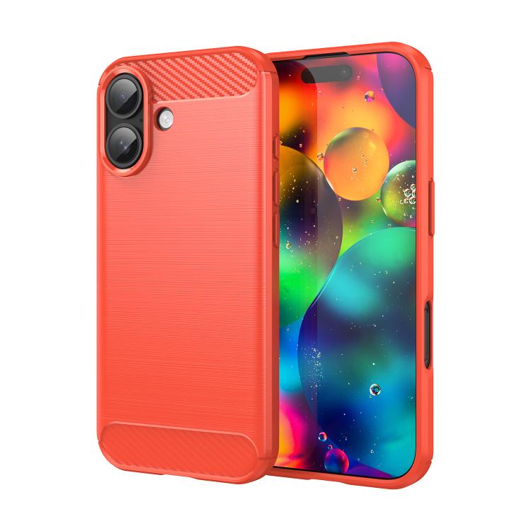 Brushed Texture Carbon Fiber TPU Phone Case, For iPhone 17 Pro Max, For iPhone 17 Pro, For iPhone 17, For iPhone 17 Air, For iPhone 16e, For iPhone 16 Pro Max, For iPhone 16 Pro, For iPhone 16 Plus