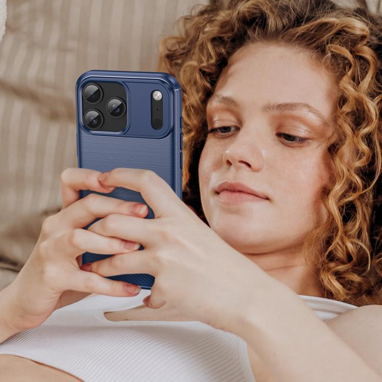 Brushed Texture Carbon Fiber TPU Phone Case, For iPhone 17 Pro Max, For iPhone 17 Pro, For iPhone 17, For iPhone 17 Air, For iPhone 16e, For iPhone 16 Pro Max, For iPhone 16 Pro, For iPhone 16 Plus