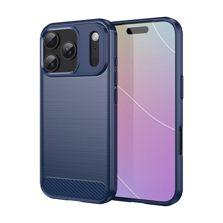Brushed Texture Carbon Fiber TPU Phone Case, For iPhone 17 Pro Max, For iPhone 17 Pro, For iPhone 17, For iPhone 17 Air, For iPhone 16e, For iPhone 16 Pro Max, For iPhone 16 Pro, For iPhone 16 Plus
