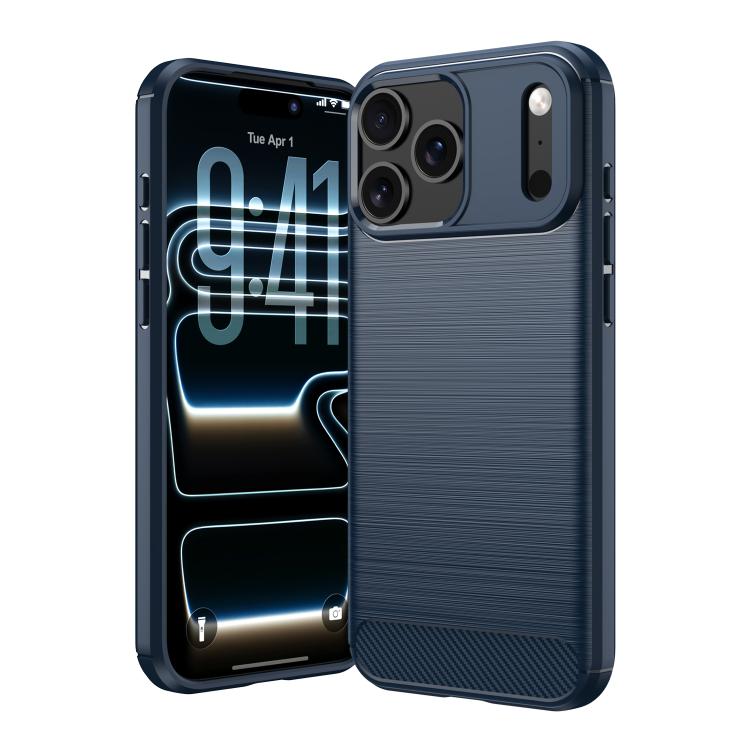Brushed Texture Carbon Fiber TPU Phone Case, For iPhone 17 Pro Max, For iPhone 17 Pro, For iPhone 17, For iPhone 17 Air, For iPhone 16e, For iPhone 16 Pro Max, For iPhone 16 Pro, For iPhone 16 Plus