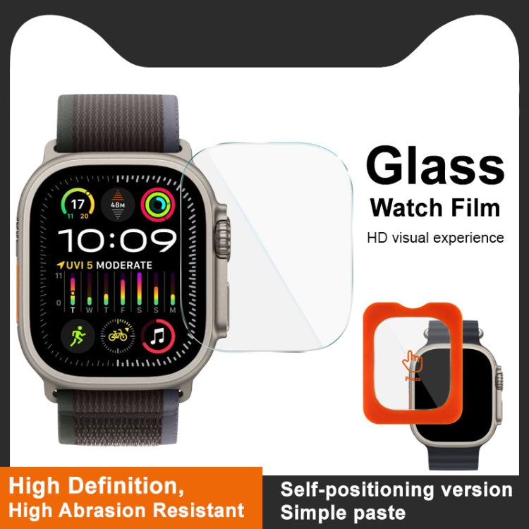 IMAK Tempered Glass Watch Protective Film Self-contained Positioning Version, For Apple Watch Ultra 49mm / Ultra 2 49mm