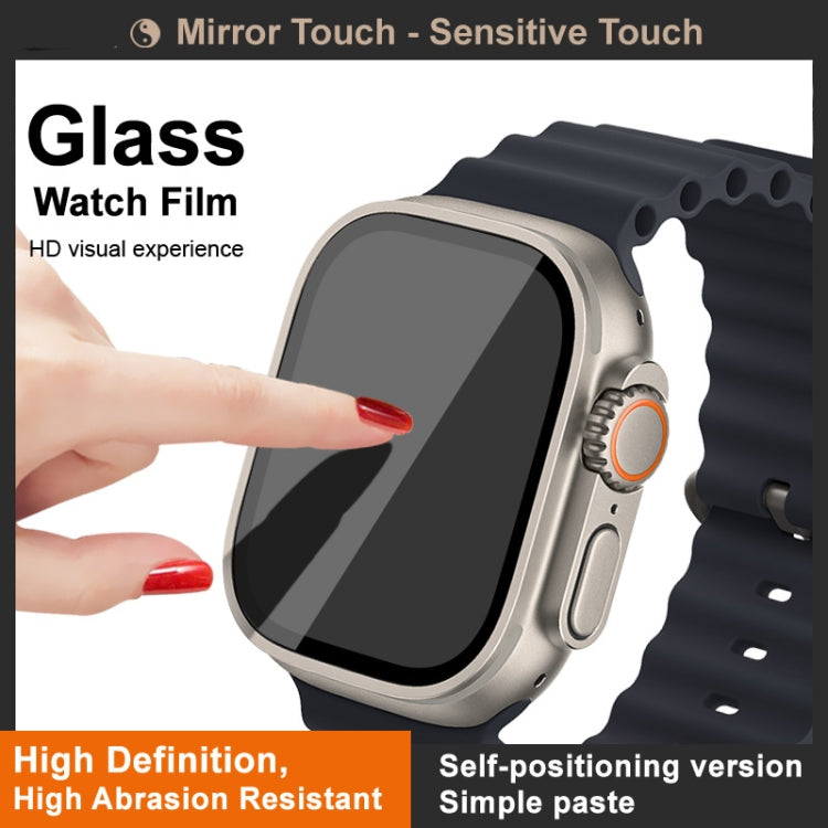 IMAK Tempered Glass Watch Protective Film Self-contained Positioning Version, For Apple Watch Ultra 49mm / Ultra 2 49mm