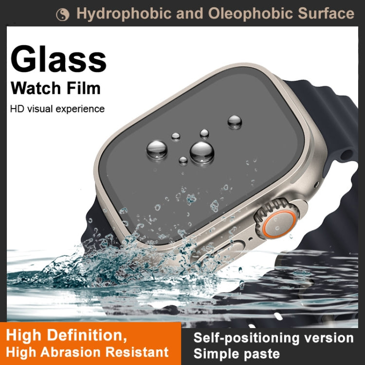 IMAK Tempered Glass Watch Protective Film Self-contained Positioning Version, For Apple Watch Ultra 49mm / Ultra 2 49mm
