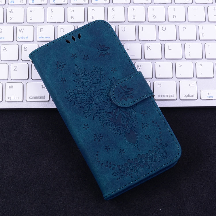 Butterfly Rose Embossed Leather Phone Case, iPhone 16e, For iPhone 16 Pro Max, For iPhone 16 Pro, For iPhone 16 Plus