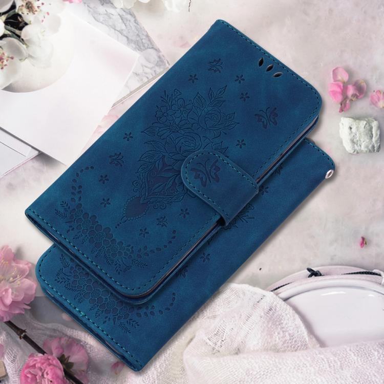 Butterfly Rose Embossed Leather Phone Case, For iPhone 17 Pro Max, For iPhone 17 Pro, For iPhone 17, For iPhone 17 Air