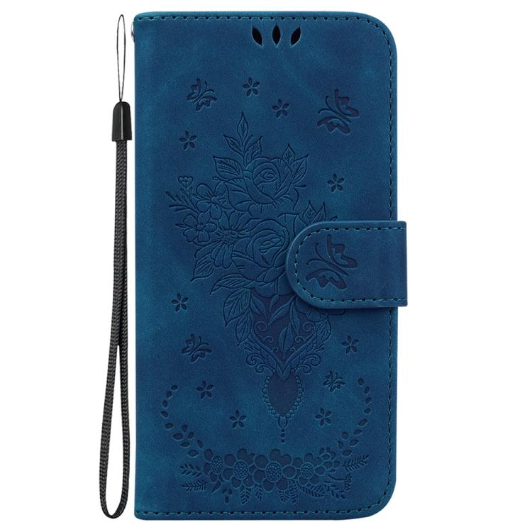 Butterfly Rose Embossed Leather Phone Case, For iPhone 17 Pro Max, For iPhone 17 Pro, For iPhone 17, For iPhone 17 Air
