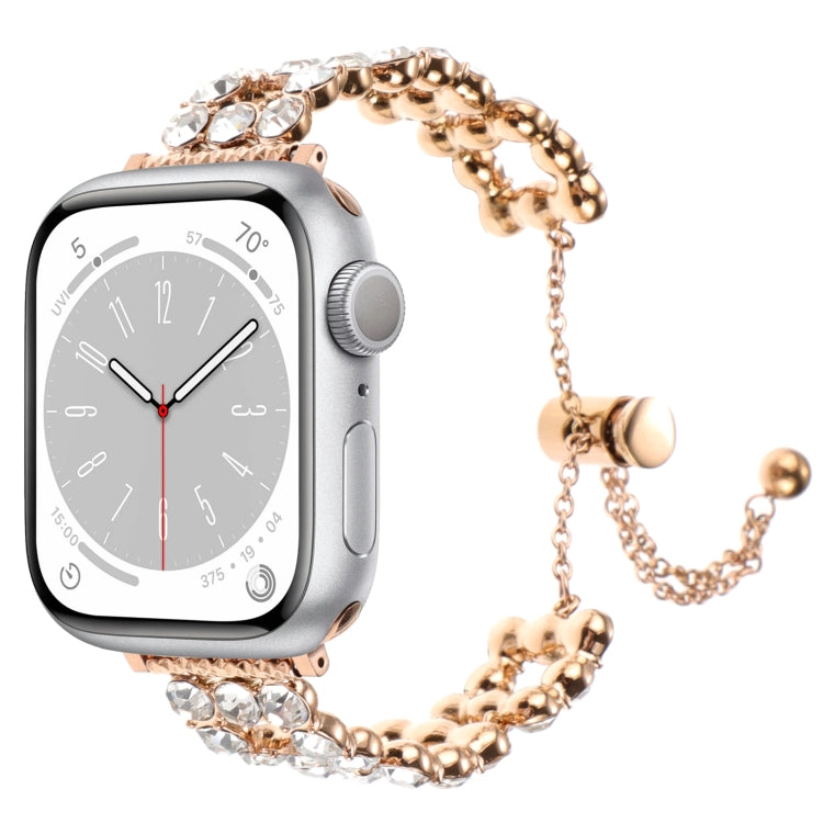 Rhinestone Metal Bracelet Watch Band, For Apple Watch SE 40mm, For Apple Watch SE 44mm, For Apple Watch Series 6 40mm, For Apple Watch Series 6 44mm, For Apple Watch Series 5 44mm, For Apple Watch Series 5 40mm