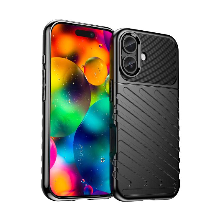 Thunderbolt Shockproof Soft TPU Phone Case, For iPhone 17 Pro Max, For iPhone 17, For iPhone 16e, For iPhone 16 Pro Max, For iPhone 16 Pro, For iPhone 16 Plus, For iPhone 16