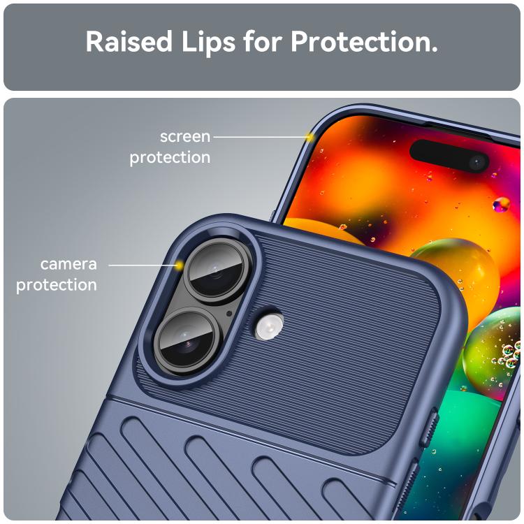 Thunderbolt Shockproof Soft TPU Phone Case, For iPhone 17 Pro Max, For iPhone 17, For iPhone 16e, For iPhone 16 Pro Max, For iPhone 16 Pro, For iPhone 16 Plus, For iPhone 16