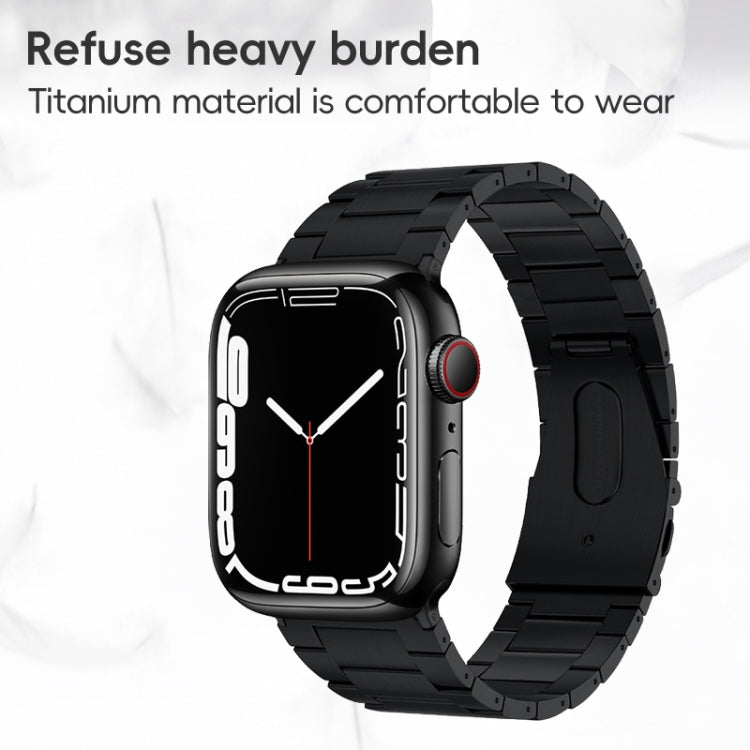 PG63 Three-Bead Protrusion Titanium Metal Watch Band, For Apple Watch Series 2 42mm, For Apple Watch Series 2 38mm, For Apple Watch 42mm, For Apple Watch 38mm
