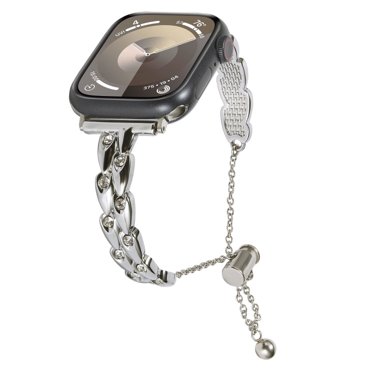 Rhinestone Peacock Metal Bracelet Watch Band, For Apple Watch SE 40mm, For Apple Watch SE 44mm, For Apple Watch Series 6 40mm, For Apple Watch Series 6 44mm